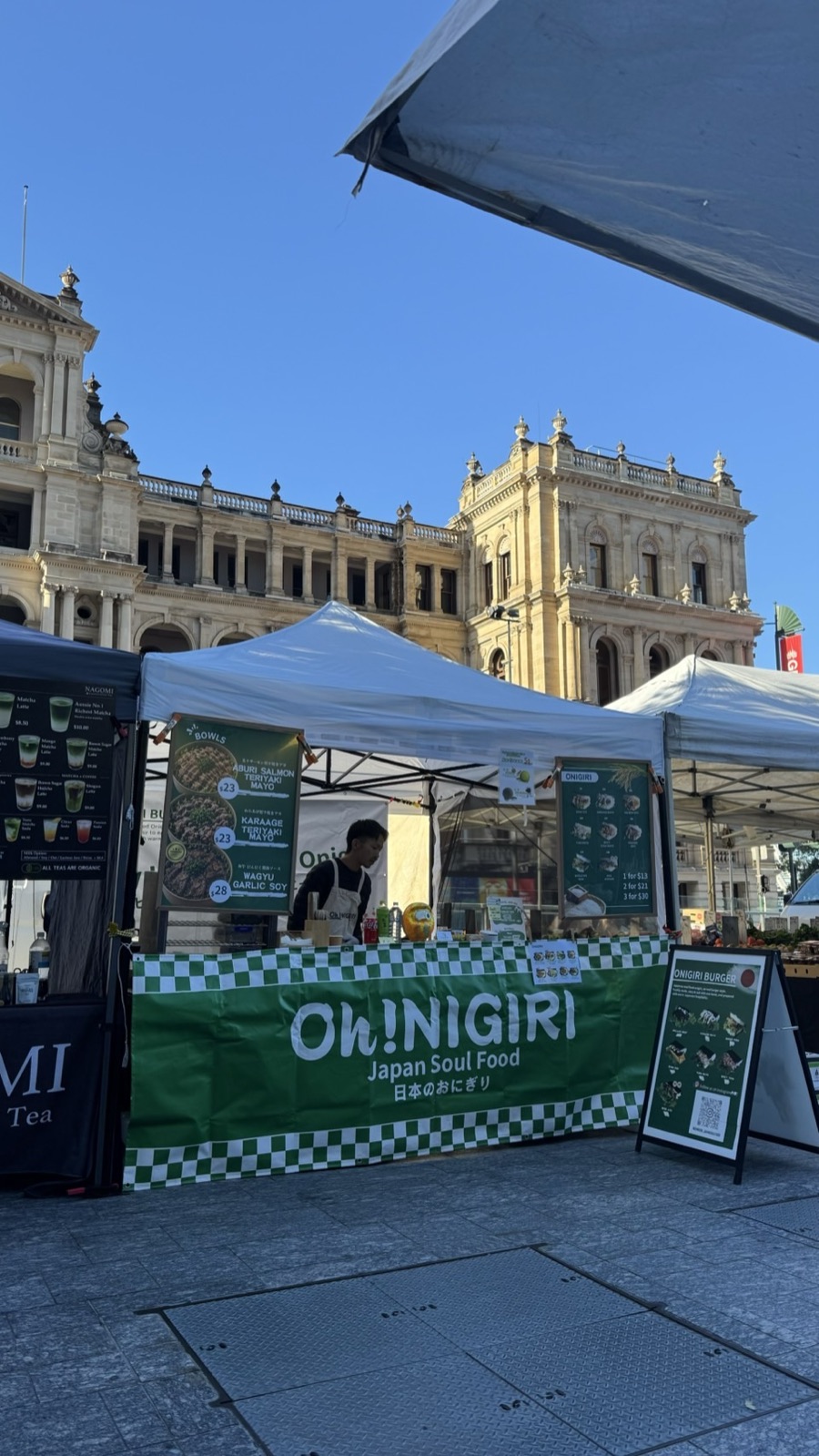 OH!NIGIRI market stall in Brisbane City